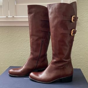 Sesto Meucci Italian brown leather boots, size 7